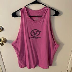 Vans cut off tee, size large, pink